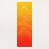 Oranje tot geel meetkundig omgrenzingsprofiel yogamat (Achterkant)