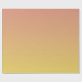 Oranje tot geel ombre-patroon cadeaupapier (Vlak)