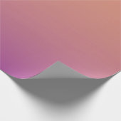 Oranje tot Paars Ombre Pattern Cadeaupapier (Hoek)