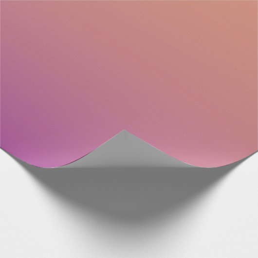 Oranje tot Paars Ombre Pattern Cadeaupapier (Hoek)