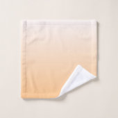 Oranje tot Witte Verloopkleuren Bad Handdoek (Wasdoekje)