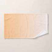 Oranje tot Witte Verloopkleuren Bad Handdoek (Handdoek)
