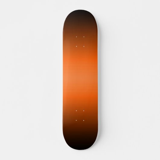 Oranje tot zwarte verloopskateboard skateboard (Voorkant)