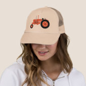 Oranje tractorPet Trucker Pet (In situ)