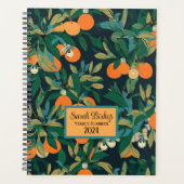 Oranje Tree Custom Jaarlijkse Planner Hardcover (Voorkant)