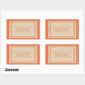 Oranje Trendy Stripes sparen de Stickers van de Da (Vel)