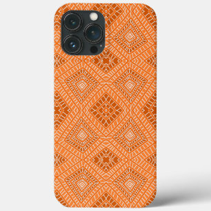 oranje Tribal Diamonds Afrikaans patroon Case-Mate iPhone Case