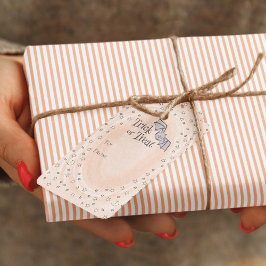 Oranje Trick or treat VAN Baby Halloween Cadeaulabel