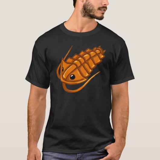 Oranje trilobite t-shirt (Voorkant)