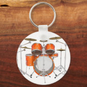Oranje trommelkit: sleutelhanger (Voorkant)