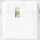 Oranje Tropische Bloemen Bruiloft Favor Sticker (Tas)