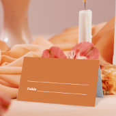 Oranje Tropische Disco Bruiloft Plaatskaartje