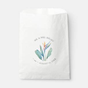 Oranje tropische ventilator bedankzakje