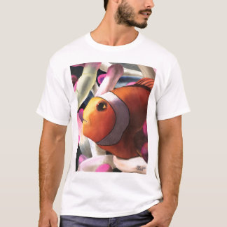 Oranje tropische vis T-shirt