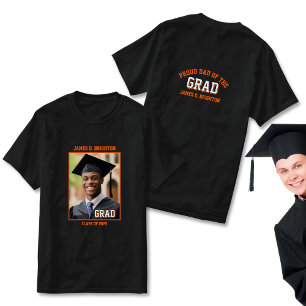 Oranje trotse vader Foto Afstuderen T-shirt