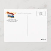 Oranje Tulip Flowers Briefkaart (Achterkant)