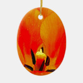Oranje Tulip Keramisch Ornament (Voorkant)
