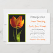 Oranje Tulip Lijst Weddenschap Kaart (Voorkant)