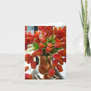 Oranje Tulip Note Kaart