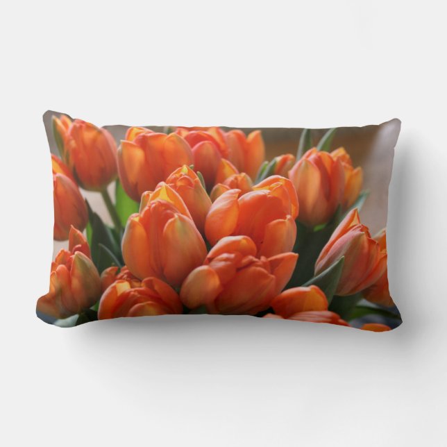Oranje Tulip Pillow Kussen (Voorkant)