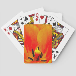 Oranje Tulip Pokerkaarten