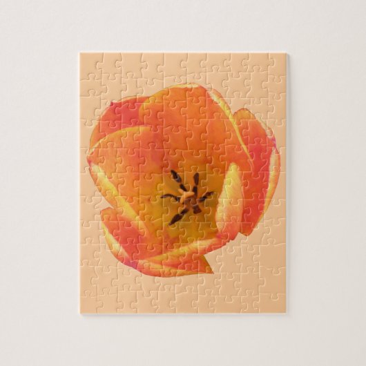 Oranje Tulip Puzzle Legpuzzel (Verticaal)