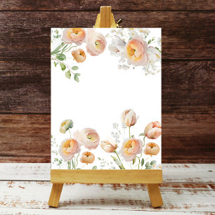Oranje Tulip Ranunculus Flower Background Poster