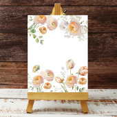 Oranje Tulip Ranunculus Flower Background Poster