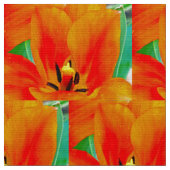 Oranje Tulip Stof (Close Up)