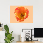 Oranje Tulp-afdrukken Poster (Thuiskantoor)