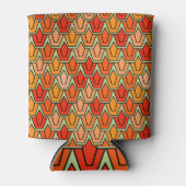 Oranje Tulp Field Blikjeskoeler (Voorkant)