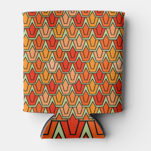 Oranje Tulp Field Blikjeskoeler (Voorkant)