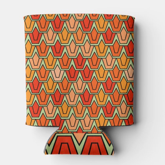 Oranje Tulp Field Blikjeskoeler (Achterkant)