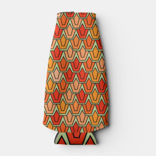 Oranje Tulp Field Flesjeskoeler (Voorkant)