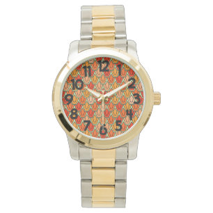 Oranje Tulp Field Horloge