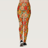 Oranje Tulp Field Leggings (Achterkant)