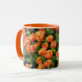 Oranje Tulp Flower Garden Art Mok Cup (Voorkant links)