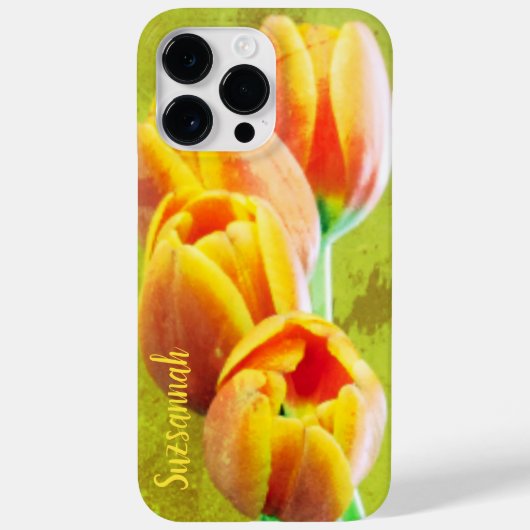  Oranje Tulp Flowers Foto Aangepast Case-Mate iPhone Case (Achterkant)