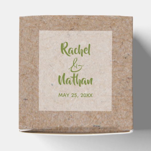 Oranje Tulp op kraft 2-inch feestvieren Bedankdoosjes (Bovenkant)