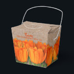 Oranje Tulp op Kraft Haal stijlvolle pleisters eru Bedankdoosjes<br><div class="desc">Een paar oranje tulpen omringen een kraftpapier dat gepatterd is... pak een stijlpartij uit. Pas de voorzijde (of waar u ook maar wilt) aan met uw tekst of verwijder deze als u geen tekst wilt. Klik op de knop AANPASSEN om de lettertypen en lettertypekleuren te wijzigen. COÖRDINERENDE objecten die in...</div>