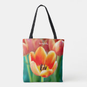 Oranje Tulp Tote Bag (Achterkant)
