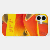 Oranje Tulpbloemblaadjes Foto iPhone Hoesje (Achterkant horizontaal)