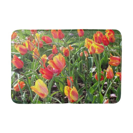 Oranje Tulpen badmat (Voorkant)