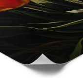 Oranje Tulpen Bloemen Art Print Poster (Hoek)