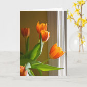 Oranje tulpen | Brad Hines Fotografie Notecard Kaart (Gele Bloem)