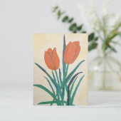 Oranje Tulpen Briefkaart (Staand voorkant)