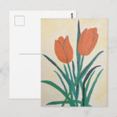 Oranje Tulpen Briefkaart (Voorkant / Achterkant)
