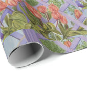 Oranje Tulpen Cadeaupapier (Rol Hoek)