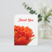 Oranje Tulpen Dank u Briefkaarten (Staand voorkant)