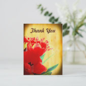 Oranje Tulpen Dank u Briefkaarten (Staand voorkant)